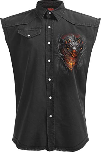 Spiral - Draconis - Chaleco Lavado a la Piedra - Negro - M