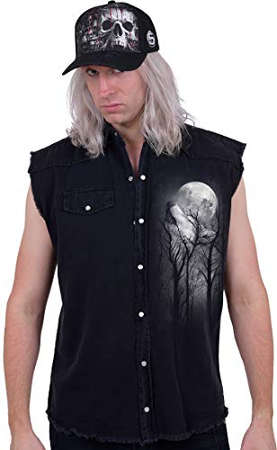 Spiral - Forest Wolf - Chaleco Lavado a la Piedra - Negro - XL