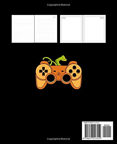 Spooky Pumpkin Video Game Composition Notebook: Cool Gift for Gamers, Video Game Lovers, Adults, Teens, Kids for Writing, Doodling, Sketching, or ... and Sketchbook| 7.5"x9.25", 100 Pages|