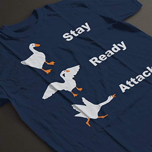 Stay Ready Attack Untitled Goose Game Kid's T-Shirt