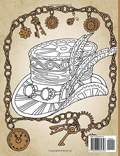 Steam Punk Coloring Book: Premium Steam Punk Adult Coloring Books For Men And Women With Exclusive Images