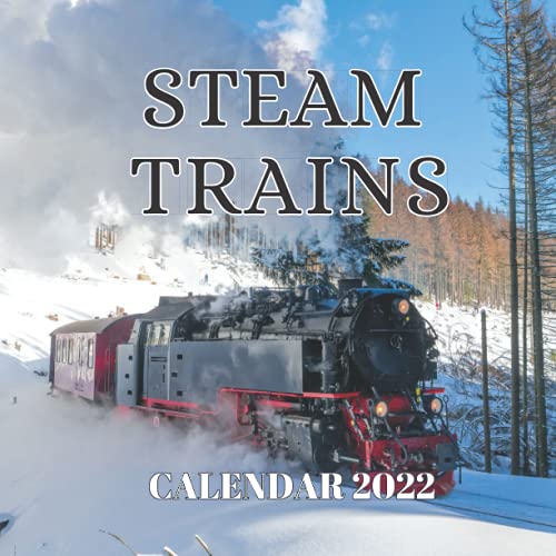 Steam Trains Calendar 2022: Monthly Planner from September 2021 to December 2022 Perfect gift Ideas For Steam Train Lovers in birthday or Christmas.