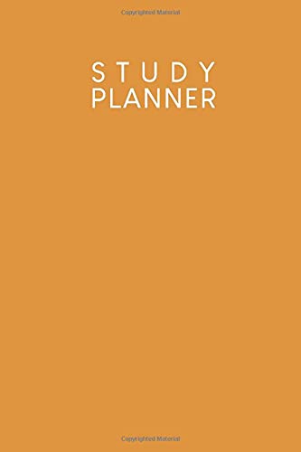 Study Planner: Semester planner for students and pupils with timetable for 4 semesters | Design: Mustard yellow