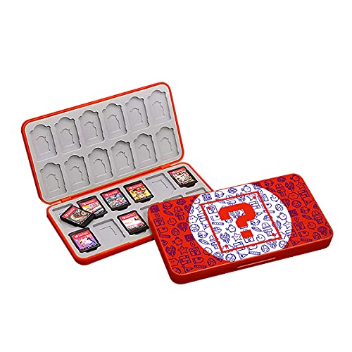 SUITCAN 24 tarjetas de juego para Nintendo Switch o Micro SD tarjetas de memoria plegables, funda protectora rígida, resistente a los golpes, resistente al agua