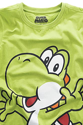 Super Mario Camiseta Kids Yoshi Nintendo Cotton Green - 110/116