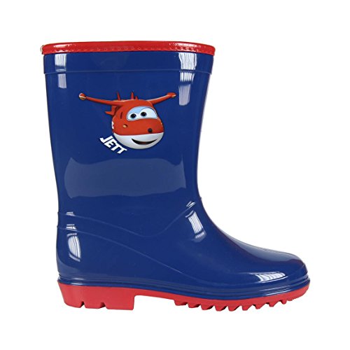 Super Wings - Botas de agua Rubber, color azul (24)