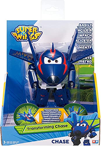 Super Wings EU720223 Transforming Agent Chace, Color Blue