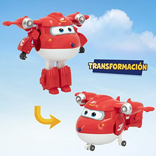 Super Wings - Figura Jett Super Wings transformable, Superwings transformables, Figuras de juguete, Robot Avión Juguete, Superwings transformables, Super Alas, Avión juguete, Super Wings juguetes