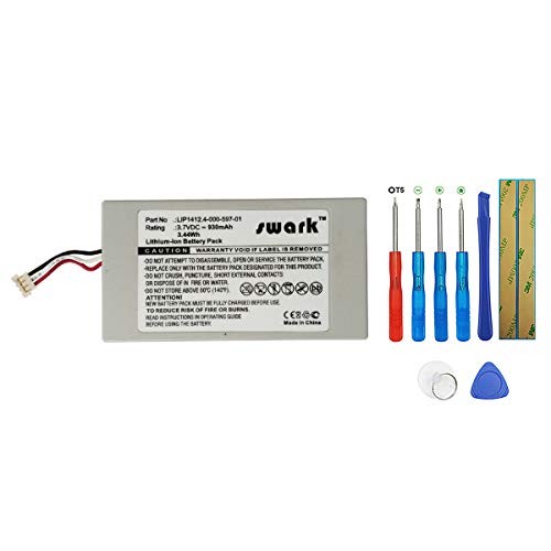 swark batería LIP1412 para Spiele Konsole Sony Playstation Portable Go, PSP Go, PSP-N100, PSP-NA1006, PSP-N1001 4-000-597-01 con Herramientas