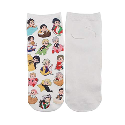 Sweet&rro17 Anime Haikyuu - Calcetines deportivos cortos para mujer, 1 par High Volley Talla única