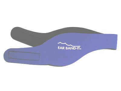 Swim Stop Ear Band-it - Bandas protectoras de oídos para natación azul azul Talla:mediano