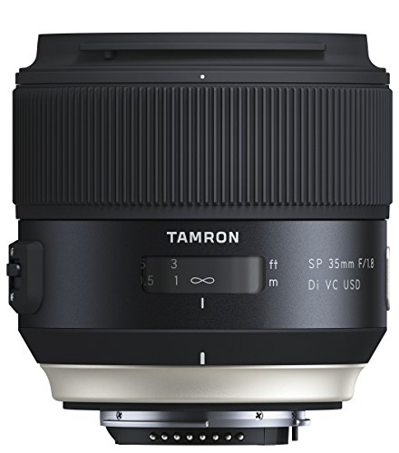 Tamron SP - Objetivo para Nikon DSLR (Distancia Focal Fija 35 mm, Apertura f/1.8, Di, VC, USD, diámetro Filtro: 67 mm), Negro