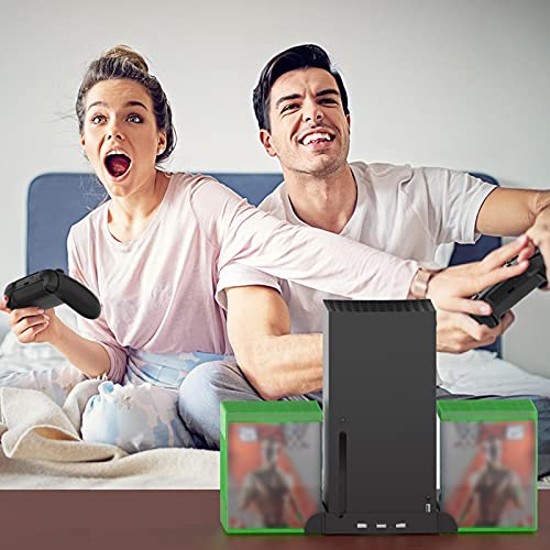 tanbea-ES Soporte Vertical con Ventilador De Refrigeración para Xbox Series X Base De Enfriamiento De La Consola De Juegos para Xbox Serie X con 3 Puertos De Cubo Y 2 Bastidores De Ordinary