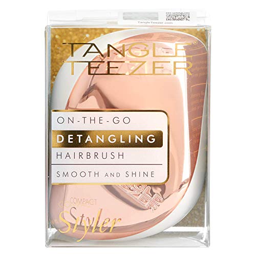 Tangle Teezer - Cepillo Desenredante Compacto Styler Rosa Dorado Cream