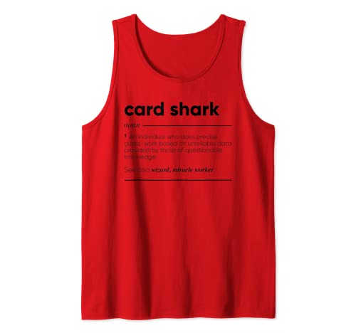 Tarjeta tiburón definición divertida Camiseta sin Mangas