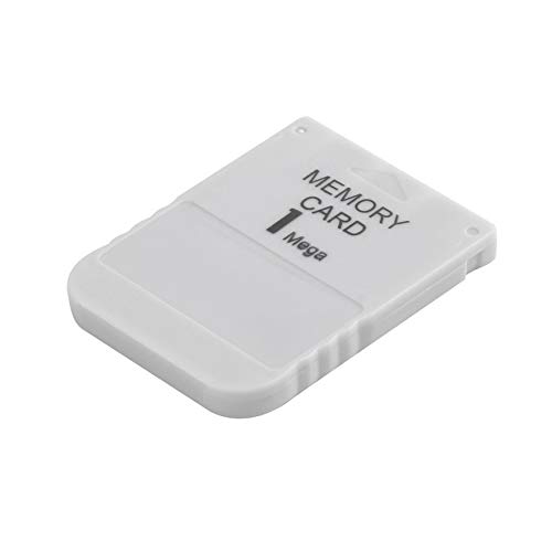Tatoonly Tarjeta de memoria PS1 1 Mega tarjeta de memoria para Playstation 1 One PS1 PSX juego útil práctico asequible blanco 1 M 1 MB