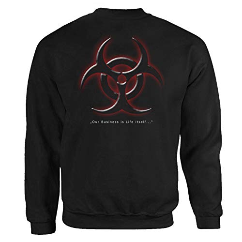 Tex-Ha Umbrella Corporation Game vídeo juego Negro Sudadera Sudadera Sudadera Negro XXXXL