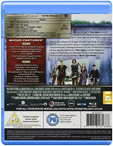 The Chronicles of Narnia: Prince Caspian [Reino Unido] [Blu-ray]