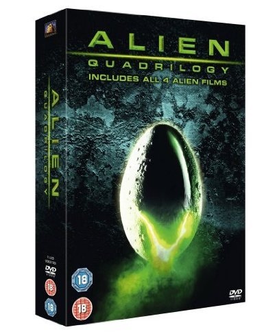 The Complete Aliens Quadrilogy Collection [5 Discs] DVD Box Set: 1: Alien / 2: Aliens / 3: Alien 3 / 4: Alien Resurrection + Extra Features / Laser Disc Archives / Theatrical Trailers / TV Spots