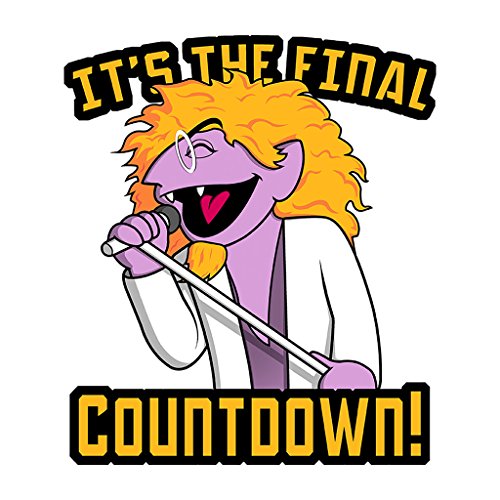 The Final Countdown The Count Sesame Street Europe Men's Baseball Long Sleeved T-Shirt