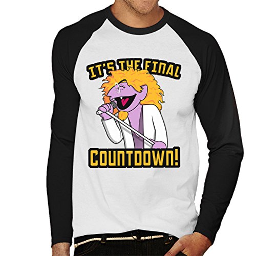 The Final Countdown The Count Sesame Street Europe Men's Baseball Long Sleeved T-Shirt