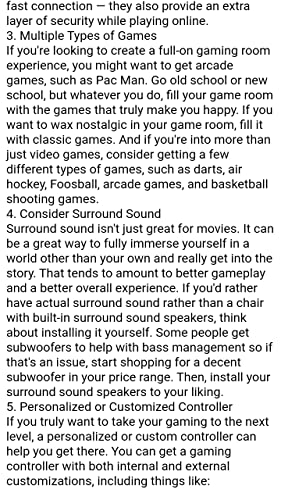 Tips For Best Gaming Experience