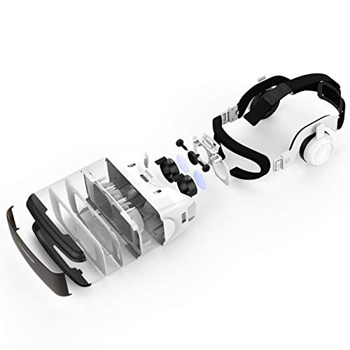 TLLY Gafas de Realidad Virtual con Control Remoto Gafas 3D Gafas compatibles con iPhone y teléfono Android Protección Ocular, Distancia Ajustable para teléfonos de 4,7 a 6 Pulgadas