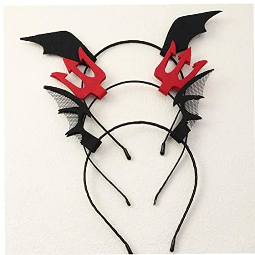 TOSSPER Divertido Halloween Headband Devil Fork Horquilla Fantasma Ghost Mano Alas Hornos Spider Web Headwear Partido Mascarada Accesorios para Cabello