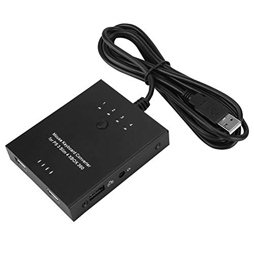 Tosuny Adaptador para Teclado y Mouse Se Adapta a PS4 para PS3 para XBO XONE para conmutador Xbox 360, convertidor de Teclado y Mouse