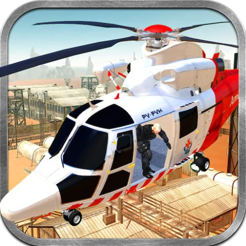 Transport Tycoon de simulación quirúrgica de pacientes militares 3D: Helicóptero del Ejército Air Ambulance Flight Simulator War Game 2018