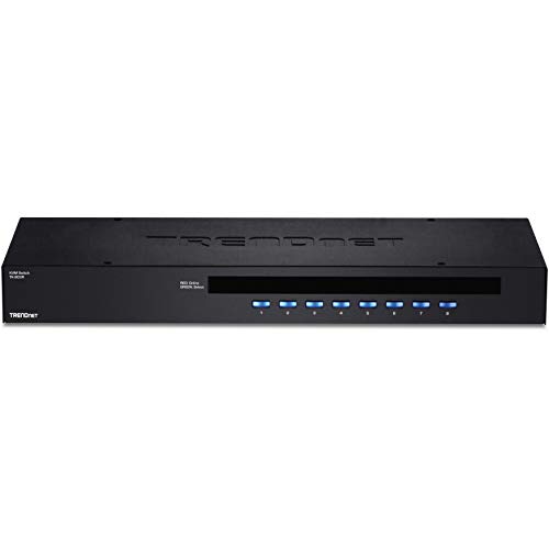 TRENDnet TK-803R - Switch de montaje en bastidor de 8 puertos, KVM