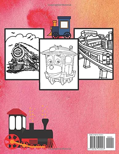 Treno Libro da Colorare per Bambini: Illustrazioni Divertenti e Facili di Treni e Locomotive per Bambini di 4-8 Anni, Regalo Perfetto per Ragazzi, ... in età Prescolare e Asilo che Amano i Treni