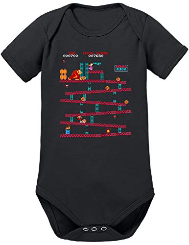 TShirt-People - Body para bebé, diseño retro de cong negro 3-6 Meses