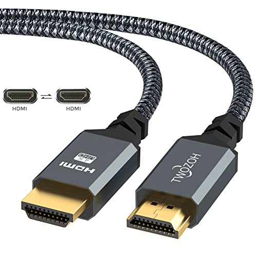 Twozoh Cable HDMI 4K 5M, Cable HDMI 2.0 Trenzado de Nailon de Alta Velocidad 4K@60Hz a 18Gbps Compatible con PS5, PS3, PS4, PC, proyector, 4K UHD TV/HDTV, Xbox