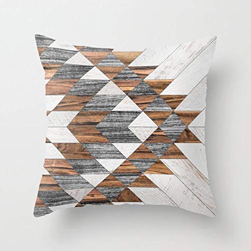 U/N Decorative Pillowcase Wood Background Mable Throw Pillow Case-2