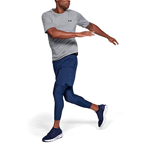Under Armour Tech 2.0 Shortsleeve, Camiseta Hombre, Gris (Steel Light Heather / Black) , M