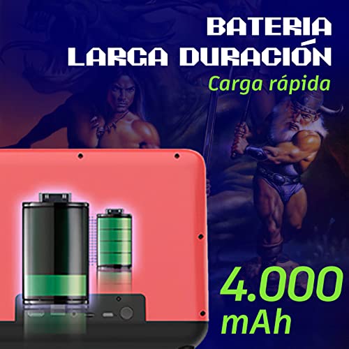 Unicview Powkiddy A12, Retro Consola Maquina recreativa Arcade Video, Joystick Arcade, Versiones Originales Juegos Retro, Juegos 2D y 3D, Mame, Neogeo, PSX, MD, SNES, PCengine