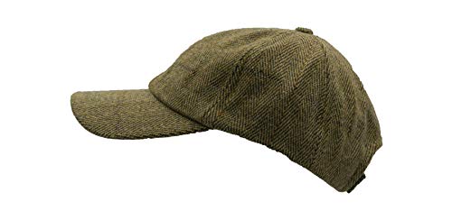 Unisex Estilo de béisbol Tapa de tweed – Country – Salvia oscura verde – Talla única Helles Salbeigrün Talla única
