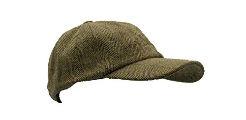 Unisex Estilo de béisbol Tapa de tweed – Country – Salvia oscura verde – Talla única Helles Salbeigrün Talla única