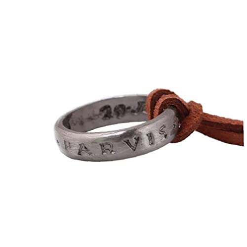 Unisex Uncharted 4 Nathan Drake's Ring Colgante Con Cadena De Cordón De Cuero Ajustable, 13 '' - 18 '' Bigmily Uncharted 4 Nathan Drake's Ring Unisex Colgante Colgante Collar De Cadena Colgante