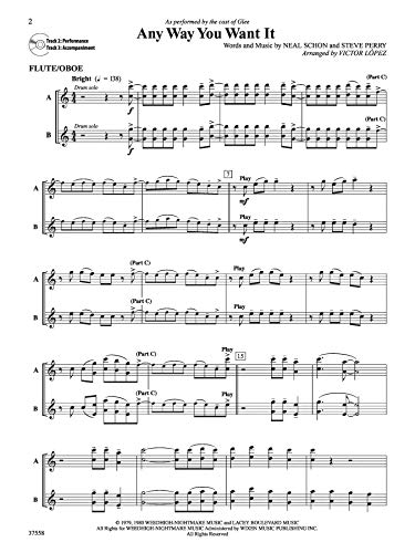 U.Play.Plus More Pops -- Melody Plus Harmony (Solo--A, Duet--B/C/D, Trio--C, Quartet--D) with Optional Piano Accompaniment and Optional CD Accompanime: Flute/Oboe