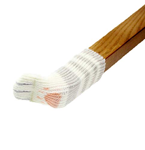 UrsoKuz 8 Calcetines para Sillas, Sofás y Otros Muebles - Diseño de Patas de Gato - Maravilloso Protector de Pisos y Muebles - 2 Juegos de Color Gris Rayado
