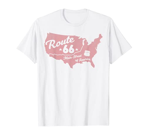 USA Apparel Route 66 Main Street Of America Camiseta