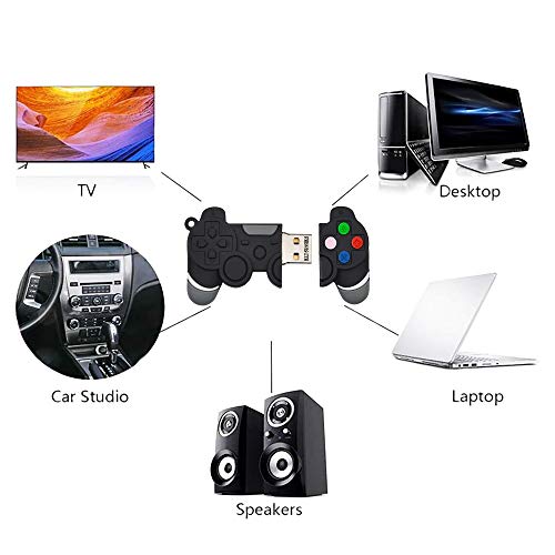 USB 3.0 32GB PenDrive Divertido Memoria Flash USB 32 GB Pen Drive-Cool PS4 Control de Juego Negro Unidad Flash Memory Stick，FEBNISCTE Divertida Originales Regalo Llave USB para Padre / Hijo / Hermano