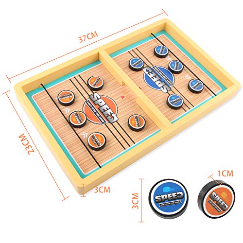 VCOSTORE Juguete de Hockey de Mesa Sling Hockey práctico y portátil Juego de Mesa Padres Niños Juguete Interactivo