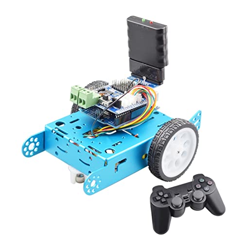 VIKEP Barato Ps2 Control Omni Wheel Robot Kit de chasis del Coche Ajuste for Arduino con TT Motor Bricolaje Programa Madre Piezas de Juguete Smart Robotic Car (Color : PS2 Control)