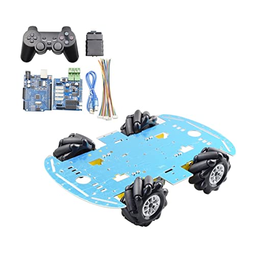 VIKEP Lo mas Barato Ps2 Inalámbrico RC Kit de chasis del Coche Omni Robot de Mecanum Omni con 4pcs TT Ajuste del Motor for Arduino Raspberry Pi Bricolaje Parte de Juguetes