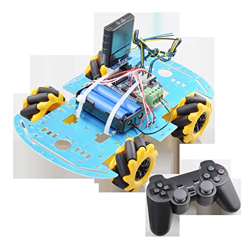 VIKEP Lo mas Barato Ps2 Inalámbrico RC Kit de chasis del Coche Omni Robot de Mecanum Omni con 4pcs TT Ajuste del Motor for Arduino Raspberry Pi Bricolaje Parte de Juguetes