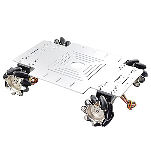 VIKEP Ps2 Resolver RC 25kg Big Cargar 78mm Mecanum Wheel Robot Kit de chasis de automóviles con 4pcs 12V Codificador de Velocidad Ajuste for Arduino Disparo Bricolaje