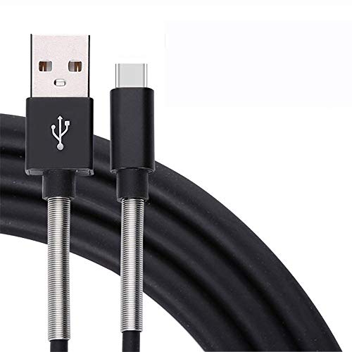 Vimoli contra-ruptura USB C Duradero Cable Carga Rápida y Sincronización 1M Fácil de Usar para Samsung Galaxy Huawei P30 Xiaomi Nintendo Switch Macbook y más (Negro)
